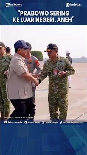 PRESIDENT PRABOWO BAFFLED BY CRITICISM OVER FREQUENT OVERSEAS TRIPS, COMPARES SELF TO JOKOWI #Shorts