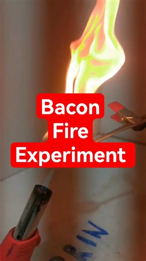 Incredible Bacon Fire Experiment