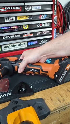 2.5K views · 16 reactions | Evolution’s powerful, compact, lightweight, and versatile cordless multi-tool, designed to tackle a wide range of tasks—cutting, sanding, scraping, and grinding through multiple materials. @jameswestwelding is already putting it to work!   Upgrade your toolkit today: https://bit.ly/3K2rXax #CordlessTools #MultiTool #EvolutionPowerTools #Workshop | Evolution Power Tools - UK | Facebook