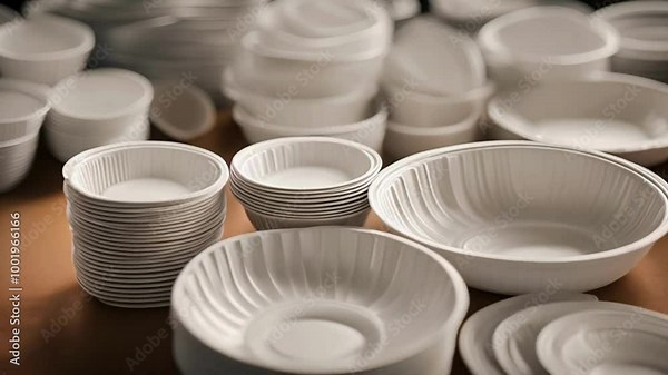 Plastic and paper serving ware designed for one-time use. A compostable choice in place of zero waste