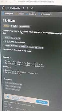 Leetcode 18. 4Sum #leetcode #coding #codeforplacement Java Solutions easy quick interview questions