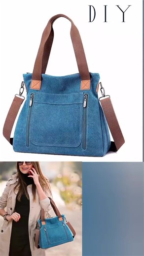 Sew a Shoulder Tote Bag with Pockets: Easy DIY Tutorial