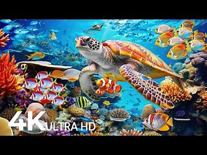 Underwater Wonders 4K - Amazing Fish, Coral Reefs & Sea Animals - Fish Tank Sound For Deep Sleep #22