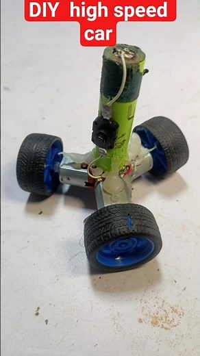 3 DC Motor High Speed Car – Insanely Fast DIY Build! 😱⚡"