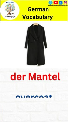 German Vocabulary for beginners 🧠😊👍! #ytshorts #german #germanlanguage