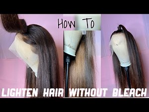 How To: Lighten Extensions / Using 40 Volume Developer / NO BLEACH