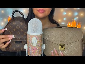 ASMR Bag Collection! 👛✨👜 P.1 (whisper rambles, tapping, scratching on leather)