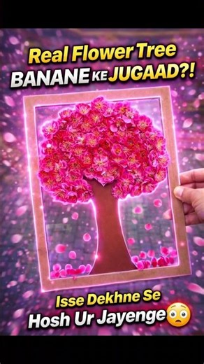 DIY Flower Tree Art 🌸 #shorts #diy #craft #viral #trending