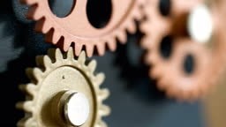 Inside A Clock Mechanism- mechanism,wheels,beating time