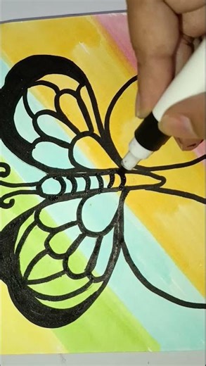 easy butterfly🦋#easydrawing #butterfly #drawing #art #shortvideo #shortsfeed #shorts #short #trend