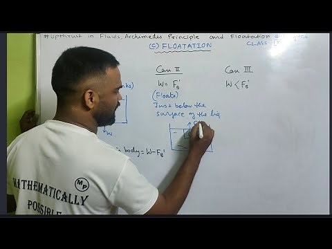 Upthrust in Fluids, Archimedes principle and Floatation | Class 9 | ICSE | Physics | Concise Physics