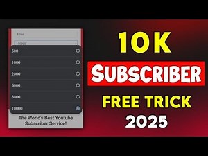 Get 1000 FREE YouTube Subscribers Fast | 100% Real & Safe Method 2025