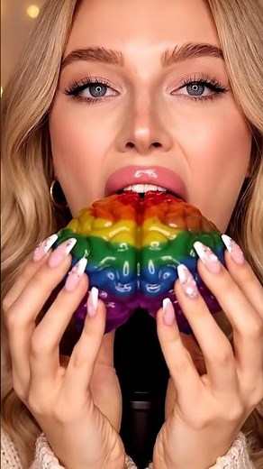 Human Brain Eating ASMR | Creepy & Crunchy Halloween Food Sounds | Spooky ASMR #relaxingasmr