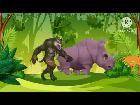 Animal stampede crossover 🐅 | animal race | animal crazy cartoon 3d | stampede green screen