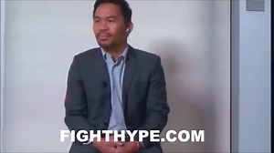 Manny Pacquiao wants to fight the winner of the Crawford-Spence Jr. fight: "I will watch"