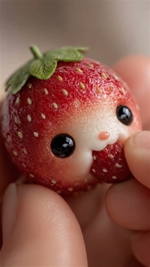 Why Is This Berry Smiling?! 😭🍓 | Cute ASMR #cuteasmr #asmrshorts #softasmr #relaxingvideo