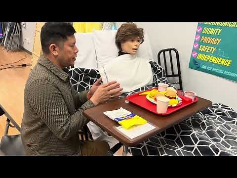 Cna program - Skills feeding - CAL ACE Nursing Academy - cna school Credentia