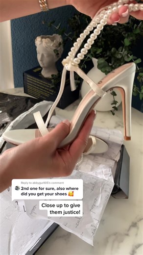 Letzy White Satin Pearl Lace-Up High Heel Sandals - Limited Sizes Available