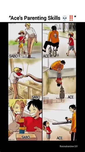 Ace parenting skills ...‼️💀 #onepiece