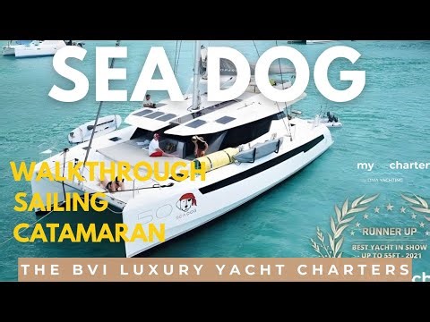 ⚓ Sea Dog – 50’ Leopard Luxury Catamaran BVI Charter ✨