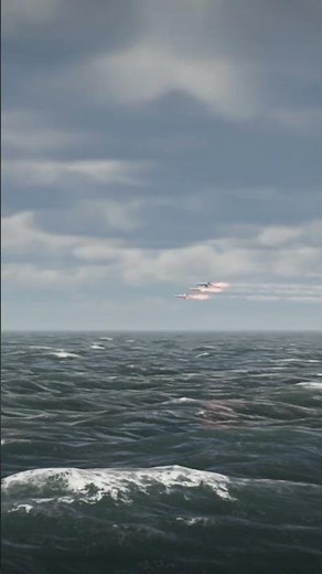 Cruise Missile Tracks Naval Warship At Sea 7