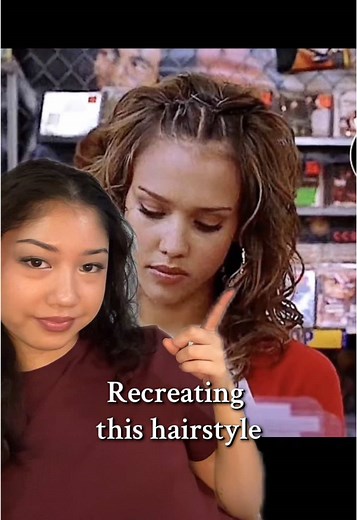 Recreating Jessica Alba's Iconic Side Bangs