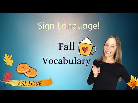 FALL Vocabulary Sign Language - Pumpkin Spice Latte - ASL #signlanguage #asl