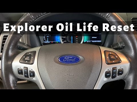 How To Reset 2011 - 2014 Ford Explorer Oil Life Light - Change Engine Oil Soon - Oil Change Required