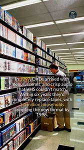 DVDs took over the home video market in just six years, what was the first DVD you ever owned? #historyfacts #didyouknow | Untold Ancient History