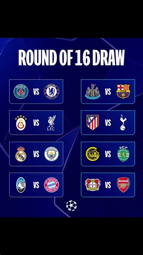 It’s time #UCLdraw ✨🏆 #UCL #roundof16 #football #chanpionsleague🥇🏆