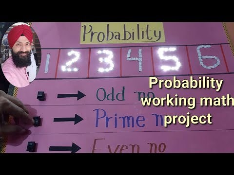 Probability working model | odd even prime numers |Probability 10th class |math project for 10