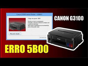Reset Canon G3100 (Reset Erro 5B00)