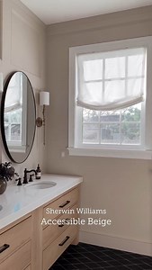 The Best Greige Paint? Tried & True Favorite! Accessible Beige has been the perfect choice for doors, trim, and rooms in this home for six years—no regrets! If you’re searching for the perfect greige, check out a detailed review comparing 15 of the most popular shades with real-life photos. #homedecor #interiordesign #greige #paintcolors #homeinspiration Credits: @jennasuedesign | ClockCanvas