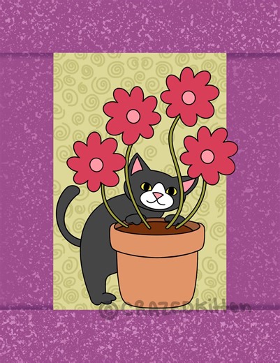 Peeking Kitten PDF Pattern for Applique From Thecrazedkitten - Etsy