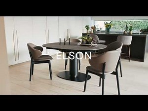 ELSON: Round Extendable Dining Table