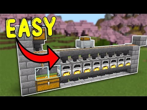 The EASIEST SUPER SMELTER In Minecraft Bedrock 1.21!