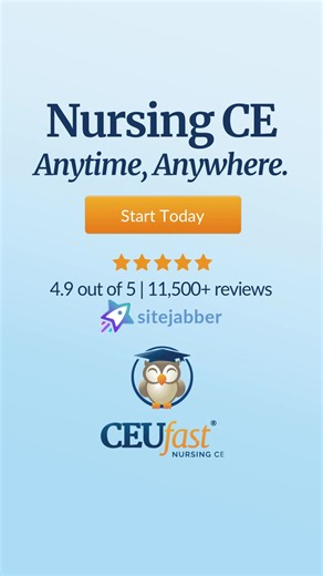 CEUfast is an accredited, peer-reviewed platform used by nurses and allied health professionals all over the country. ✅ Unlimited CEUs for $39/year ✅ 270 peer-reviewed courses ✅ ANCC Accredited ✅ Instant reporting to CE Broker ✅ Audio course options for on-the-go learning When quality matters, choose CEUfast. Start learning smarter — sign up now! #NurseLife #NurseEducation #NurseContinuingEducation #CEUsMadeEasy #HealthcareEducation #ANCCAccredited #NurseGoals #AlliedHealth #CEUfast | CEUfast Nu