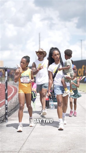 My daughter's second qualifying track meet of the season for Junior Olympics.. Great job, Babygirl..