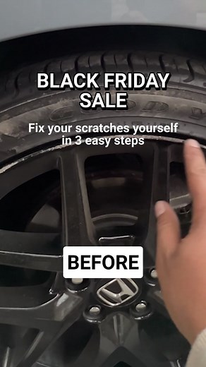 1.1K views | BLACK FRIDAY SALE  Fix your scratches by yourself in just a few minutes. Stop paying $300 at the repair shop to fix your scratches. Whether it’s curb rash, rock chips, or deep scratches, our advanced formula seamlessly blends into your wheel’s finish, making the damage virtually invisible. For a limited time, save 36% off on the Ultimate Scratch Repair Bundle. | Scratch Fix | Facebook