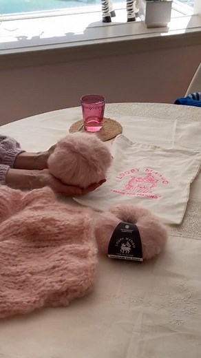 That moment of starting a new knitting project #loopymango #madeformaking #knitstagram #mohairsosoft #mohairsweater #knittingdiaries #knittingasmr | Loopy Mango