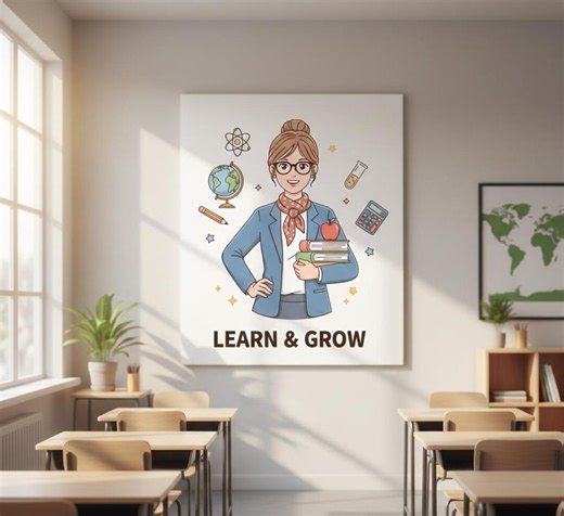 Teacher Clipart Bundle for Classroom Decor , Back to School Graphics, Printable Teaching Resources PNG - Etsy