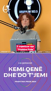 1.5K views · 11 reactions | Sot në Prishtinë do të nis Java e Krenarisë me sloganin “Kemi qenë dhe do t`jemi”. Sipas “Prishtina Pride”, ky vit e shënon edicionin e tetë të Javës së Krenarisë në Kosovë. Me aktivitete të shumta si drag show, koncerte, eskpozita e paradë do të zhvillohet Java. 103.5 FM 105.5 FM www.radiourban.fm | Urban FM | Facebook