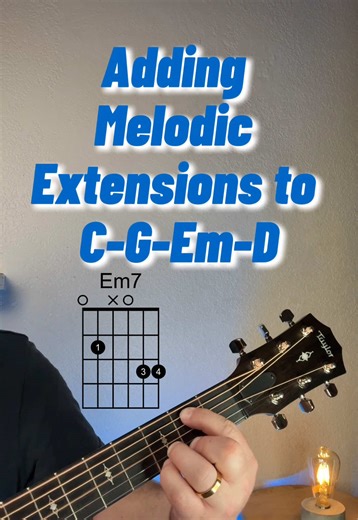 Melodic Chord Extensions (Key of G) #chords #guitarlesson #praiseandworship