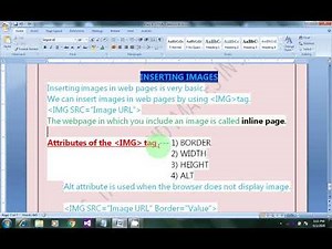 Class8 Ch 5 Inserting Images in html 5 Part 3