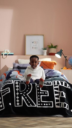 Let your kids' imagination flourish with whimsical, playful bedding and blankets 🌈 #Homechoice #ForTheHomeYouLove