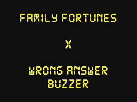 Family Fortunes (Wrong Answer Buzzer)