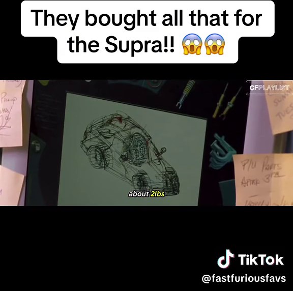 Fast and Furious Supra Parts Scene