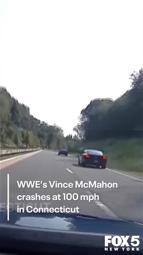 Video shows WWE's #VinceMcMahon crash at 100 mph in Connecticut. MORE BELOW ⬇️ | FOX 5 Atlanta