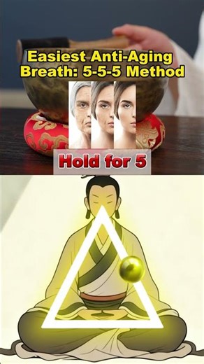 Easiest Anti-Aging Breath: 5-5-5 Method#health #breathing #breathingexercises #antiaging