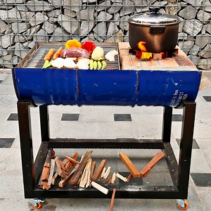 176K views · 1.5K reactions | Easy But Super Useful Barrel Stove, BBQ Grill You Can Make Yourself at Home DIY | Random Crafts | Facebook